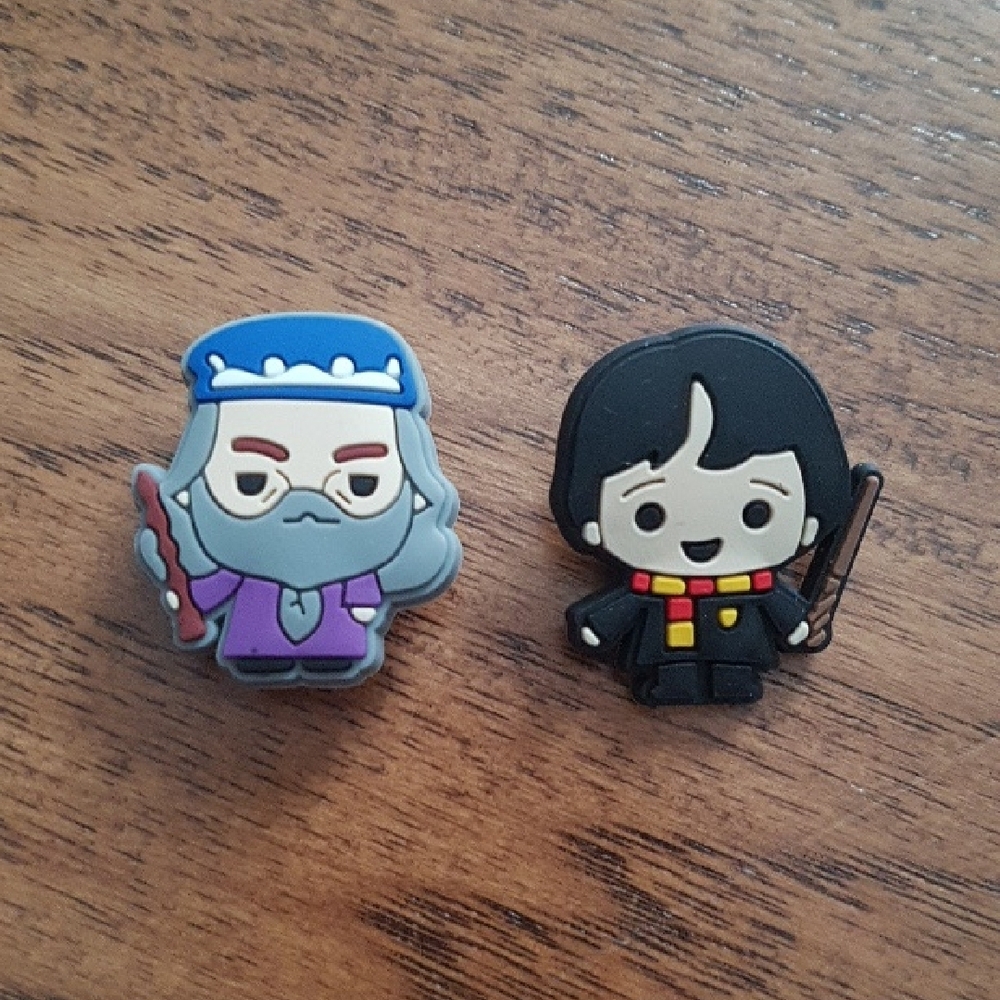 Croc Charms - Harry Potter Prof Dumbledor Theme Set of 2